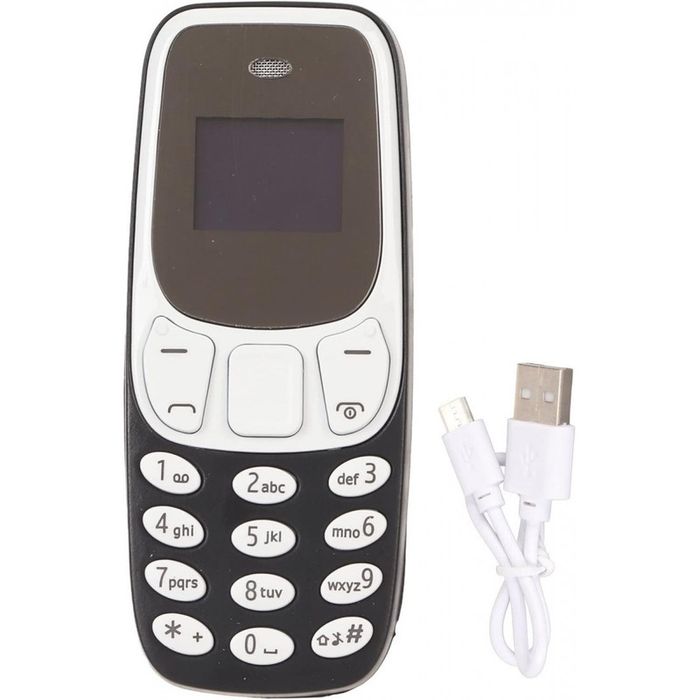BM10 Мини мобилен телефон (Черен), Dual SIM, Bluetooth, промяна на гласа